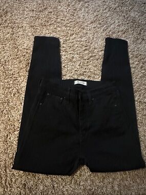 Madewell Black High-Rise Skinny Jeans